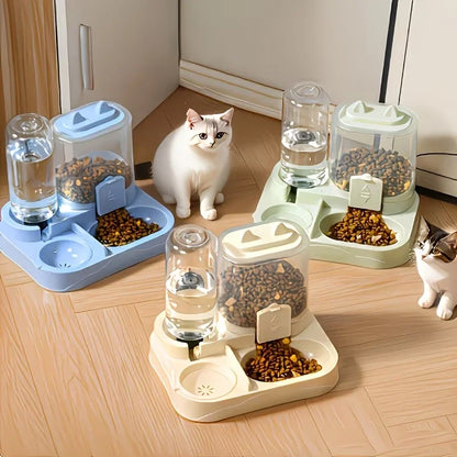 Dual Pet Food and Water Station