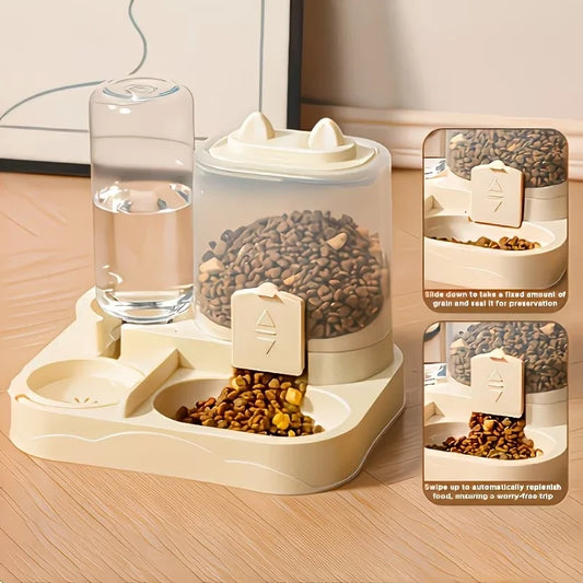 Dual Pet Food and Water Station