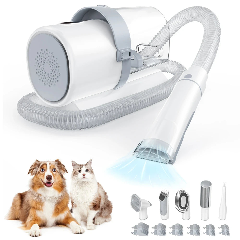 2 in 1 Pet Hair Furniture Vacuum and Professional Pet Grooming Kit