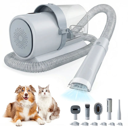 2 in 1 Pet Hair Furniture Vacuum and Professional Pet Grooming Kit